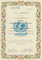 Riconoscimento UNICEF Ass Giardino di Alice